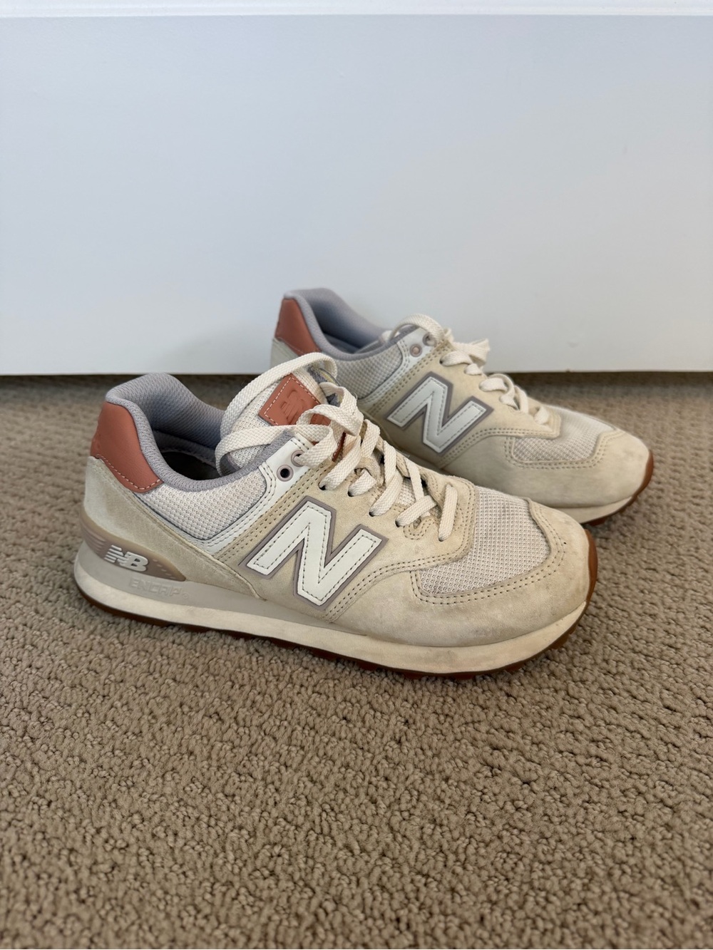 New Balance Cream & Tan Retro Runner